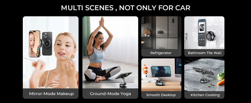 Vacuum Magnetic Phone Holder – 360° Secure Mount
